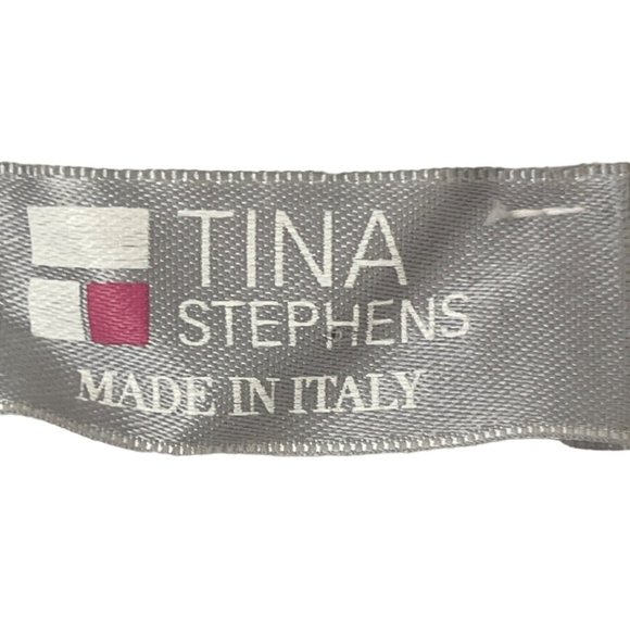 Tina Stephens Opal Hi Lo Crew Neck Tee Tunic Made in Italy S/M White - Picture 5 of 9